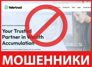 Valortrust Capital лицевая сторона скрин