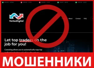 Vertex digital лицевая сторона скрин