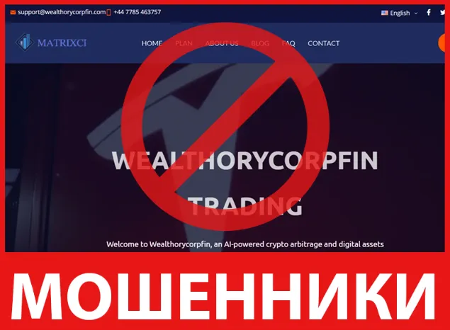 Wealthorycorpfin лицевая сторона скрин