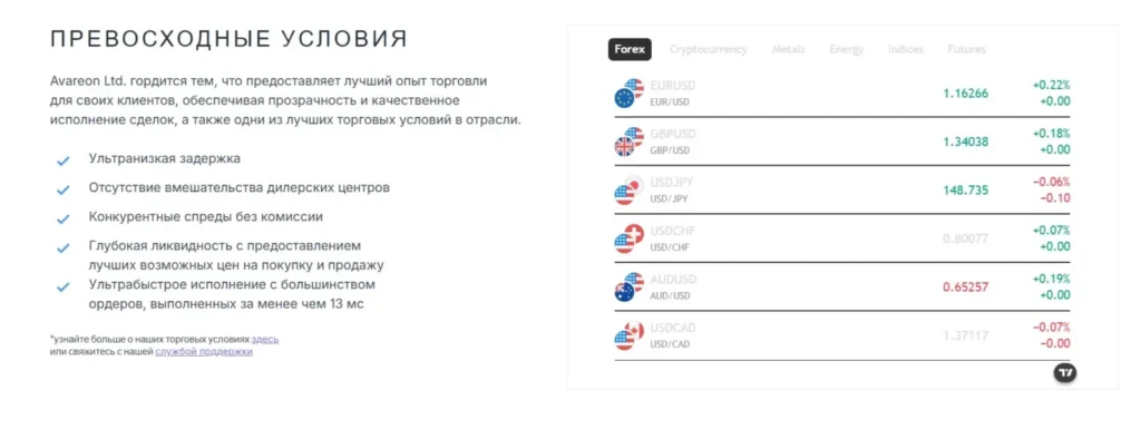 Avareon Ltd 1 скрин