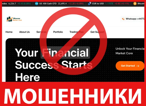 Diverse Market Core лицевая сторона скрин