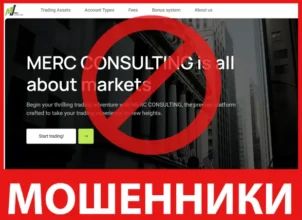 Merc Consulting лицевая сторона скрин