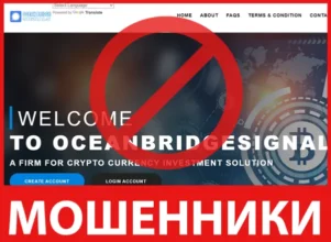 Oceanbridgesignals лицевая сторона скрин