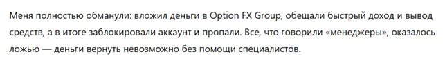 Option FX Group 3 скрин