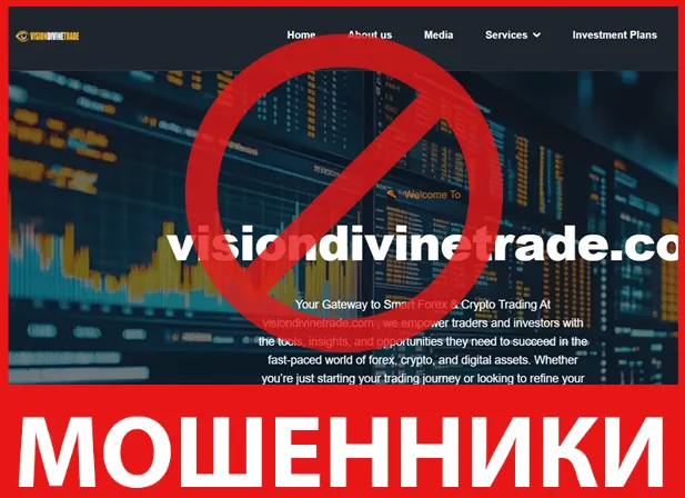 Visiondivinetrade лицевая сторона скрин