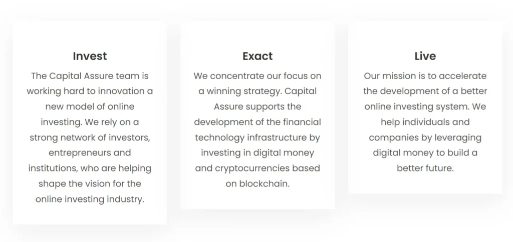 Capital Assure 1 скрин