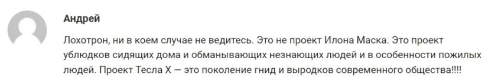 Tesla X 1 скрин