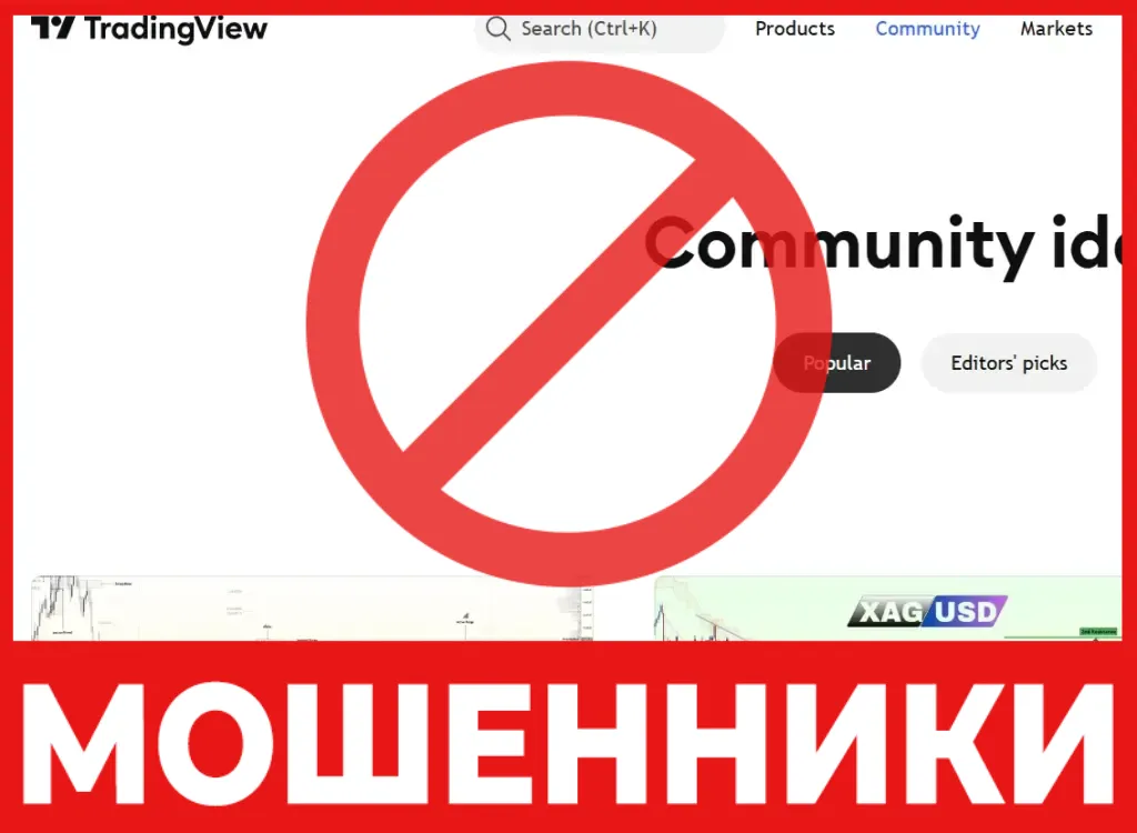 TradingView лицевая сторона скрин