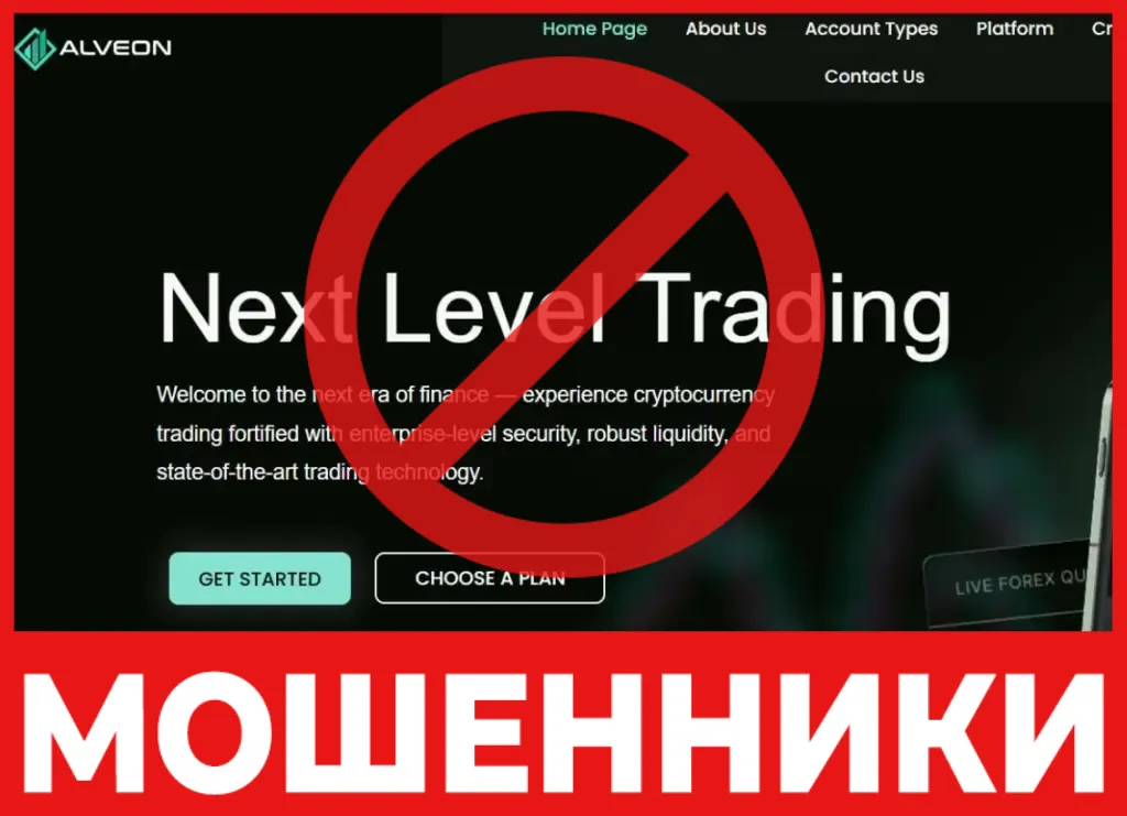Alveon лицевая сторона скрин