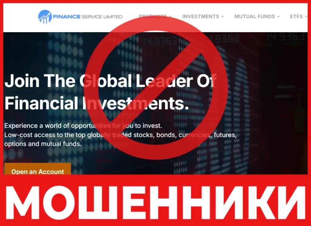 Financial Servisec LTD лицевая сторона скрин