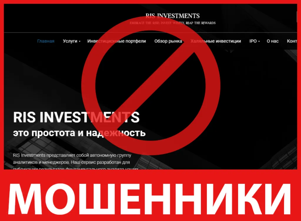 RIS Investments лицевая сторона скрин