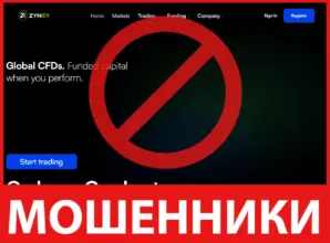 Zynex Broker лицевая сторона скрин