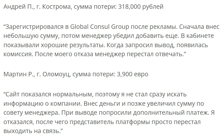 Global Consul Group 1 скрин